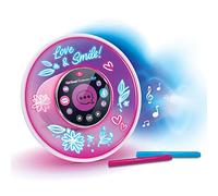 VTech - Kidi Smart Glow Art, altavoz de música inteligente, baterías, personalizable, efecto neón, versión FR