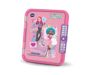 VTech KidiSecrets 365 Mi Diario Vocal Rosa, Diario electrónico con código, Micro grabadora, Cuaderno Secreto, Fieltro y Juegos, Regalo para niños de 5 años a 12 años, Contenido en francés