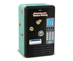 VTech - KidiSecrets Locker Taquilla Secreta, Caja fuerte con código secreto, Joyero niños, Personalizable, Pantalla LCD, Música, Alarma, Juguetes Electrónicos, color negro, Versión ESP