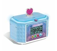 VTech - KidiSecrets, Mi caja de joyería azul, caja fuerte secreta 8 en 1 con código, embarazada, 9 juegos, juguete electrónico de sonido y luces, regalo para niños de 4 años a 10 años - Contenido en