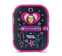 VTech KidiSecrets Selfie Music Negro, Diario Electrónico 7 en 1 con reconocimiento facial, cámara y vídeo, juegos educativos, regalo para niños de 6 a 12 años, contenido en francés