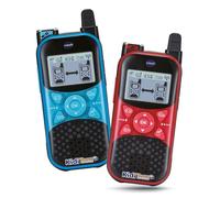 VTech - KidiTalkie Explorer Azul/Rojo, Walkie-Talkies Infantil con Linterna y Efectos de Voz, Envío de Mensajes, Función Cambio de Voz, Juegos, Regalo niños +4 años, Versión ESP