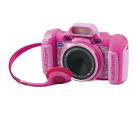 VTech - Kidizoom Duo DX, cámara de Fotos para niños, vídeos, filtros, Reproductor de música, Juegos, USB, Control Parental, versión ESP, Color Rosa (3480-520057)