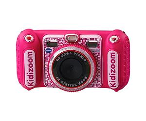 VTech KidiZoom Duo DX - Cámara Digital de Juguete - Holandés - Rosa - Edad: 4-10 Años