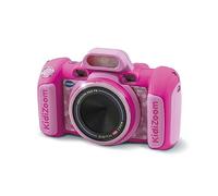 VTech KidiZoom Duo FX Rose, cámara Digital Infantil, fotografía, Selfie, Video, Pantalla a Color, Estudio BD, filtros y Efectos rígidos, Regalo para niños de 4 años a 12 años. Contenido en francés
