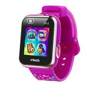 VTech - Kidizoom Smart Watch DX2, Reloj Inteligente para niños, Doble cámara de Fotos, vídeos, Juegos, Color Morado con Flores, Versión ESP (80-193837)
