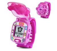 VTech - ¡Las Pistas de Blue y tú! Reloj de Aprendizaje, Juguete Educativo para niños +3 años, Voces Originales de la Serie, Color Rosa, versión ESP (3480-611767)