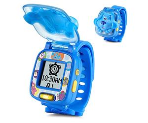 VTech - ¡Las Pistas de Blue y tú! Reloj de Aprendizaje, Juguete Educativo para niños +3 años, Voces Originales de la Serie, Color Azul, versión ESP (3480-611722)