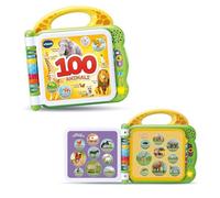 VTech Libro ilustrado bilingüe - 100 Animales para niños, sensorial en Italiano e inglés, bebé con 3 Modos, Pilas Incluidas, 2-5 años