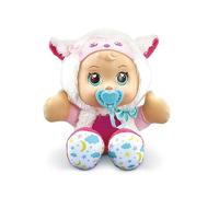 VTech Little Love, Luna, Mi Muñeca Estrellas Mágicas, Muñeca Abrazo de Peluche, Luz Nocturna con proyección Estrella, Regalo para niños de 18 Meses a 6 años - Contenido en francés, Blanco