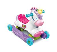 VTech - Llavero, Mi Unicornio Basculo, Portador de Bebé Escalable, Unicornio basculante Interactivo, Juguete de Actividad y Desarrollo, Despertar Musical, Regalo para Bebé a Partir de 1 año -