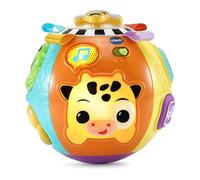 VTech - Lumi Bola de Animales - Bola sensorial para bebé interactiva y Musical, Juguete de Vaca, con Efectos Luminosos, Juego de Motor y Despertar, Regalo para bebé a Partir de 6 Meses - Contenido en