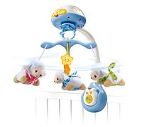 VTech Lumi Mobile Compte-moutons Sonoro - Móvil para cuna (Azul, De plástico, Niño, 3 año(s), Francés, CE)