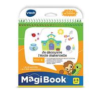 VTech - MagiBook, libro educativo para niños, nivel 1, descubro la guardería, páginas ilustradas e interactivas, regalo de niña y niño de 2 años a 5 años - Contenido en francés