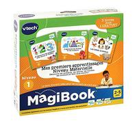 Vtech- MAGIBOOK-Mes PREMIERS APPRENTISSAGES MATERNELLE Animales Juego Educativo, Multicolor, 1,8 x 17,8 x 18,7 cm (80-488905)
