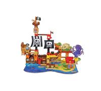 VTech - Marble Rush Barco Pirata, Circuito de canicas Interactivo | Juguete para niños +4 años, 162 piezas, 10 canicas, 56.5 x 84.5 x 39.5 cm, Versión ESP