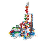VTech - Marble Rush, Circuito electrónico de Bola Super Sky Tower Set XL300E, Juego de construcción, 143 Piezas, 10 Bolas, Regalo para niños a Partir de 4 años