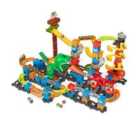 VTech Marble Rush Dino Adventures Magnetic Set XL400 E - Pista interactiva de canicas con emocionantes Elementos de Pista y Diferentes Posibilidades de Montaje, para niños de 4 a 12 años