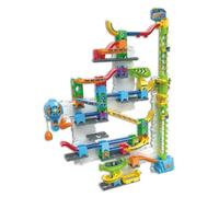 VTech Marble Rush Free Fall - Juego de construcción para niños, 93 Piezas de construcción y 10 canicas, Juguete de construcción Interactivo, Adecuado para Edades de 6, 7, 8 años en adelante, versión