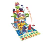 VTech - Juego de circuitos de Bolas para Juegos S300, Juego de construcción, 62 Piezas, 12 Bolas, 1 Alfombrilla de Juego a Doble Cara y 6 fichas, Regalo para niños a Partir de 4 años - Contenido en