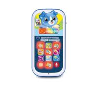 VTech Mi primer teléfono - Mágicos mensajes azules, teléfono interactivo para niños, aprende los números y el alfabeto, juego de bebé con 10 botones luminosos, idioma italiano, pilas incluidas, 9 - 36
