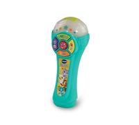 VTech Micrófono de canción para bebé, Juguete Interactivo con 4 Botones para Animales, Sonidos y números, Luces Intermitentes y música, Juguete Musical para bebés de 12, 18, 24 Meses +, versión en