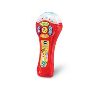 VTech - Micrófono inalámbrico para bebé de los P'tits Loulous, Que Cambia de Color y amplifica la Voz, Juguete de Karaoke para bebés, Efectos Luminosos, Regalo para niños a Partir de 1 año