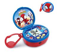 VTech - Mini Consola Magic Pocket de Spidey, Juguetes Electrónicos Niños +3 Años, Pantalla Retroiluminada, Mosquetón, Minijuegos de Lógica y Números, Reloj y Alarma, Versión ESP