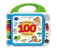 VTech - Mis primeras 100 Palabras Bilingüe, Libro Educativo Interactivo ESPAÑOL-INGLÉS, Juguete para niños +1.5 años, Versión ESP