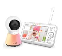 VTech - BM5254 - Monitor de Bebé con Video y Luz Nocturna Colorida - Pantalla de 5 Pulgadas - Luz Nocturna y Canciones de Cuna