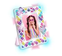 VTech Mosaic Magic Lights Marco de fotos, kit de manualidades, más de 70 azulejos de mosaico coloridos, efectos de luz y sonido, 12 melodías, kit de manualidades para niños, adecuado para edades de 5