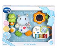 VTech My First Gift Set New Baby Gifts, New-Born Baby Toys Including Hippo Animal Plush, Baby Teether, Baby Rattle & Baby Musical Toy, Baby Toys 0, 6, 12 Months & Over for Boys & Girls
