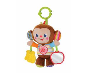 VTech Noé Mono Canterina, sonajero para bebé con sensor de movimiento y corazón luminoso, juego para bebé con más de 50 melodías, frases y sonidos, idioma italiano, pilas incluidas, 3-36 meses