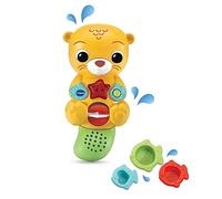 VTech - Nutria Baby baño Luces y Colores, Juguete de Agua para niños +1 año, Sensor acuático, Rueda giratoria, Vasitos de pez, Versión ESP