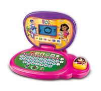 VTech - Ordenador Educativo de Dora la Exploradora, Juguetes Electrónicos Niños +3 Años, Pantalla LCD, Juegos y Actividades en Español y en Inglés, Versión ESP