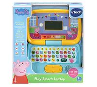 VTech Peppa Pig: Play Smart Laptop | Portátil de Aprendizaje Interactivo para niños con Letras y números | Adecuado para niños y niñas de 2, 3, 4, 5 y 6 años, versión en inglés