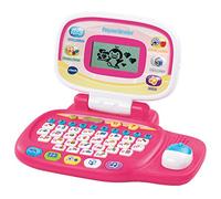 VTech - Pequeordenador, Ordenador Infantil Educativo para niños +3 años, Más de 20 Actividades Que enseñan Letras, números, Animales, lógica y música, Color Rosa, Versión ESP