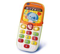 VTech-Baby Pequephone bilingüe, Juguete bebé +12 Meses, teléfono Infantil con Luces, Sonidos y Canciones en inglés y español, enseña números, Colores y Animales, Multicolor (80-138147)