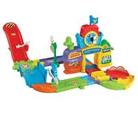 VTech Play Set Electrónico Interactivo con "La Estación de Tren" y un Coche Exclusivo de Mickey (80-512222), Multicolor, Talla Única