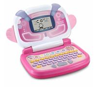 VTech - Portátil Preescolar Educativo Píxel el pequegenio, Ordenador Infantil +3 años, Color Rosa, Versión ESP