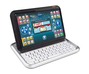 VTech - Portátil y Tablet 2 en 1 Genio Little App, Ordenador Infantil | Ordenador Educativo para niños +4 años, 80 Actividades Que enseñan Letras, inglés, matemáticas, Ciencias, Versión ESP