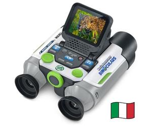 VTech Prismáticos interactivos, prismáticos para niños con 6 Modos de Juego, Pantalla LCD a Color, más de 700 contenidos BBC Integrados, visión Nocturna, Idioma Italiano, Pilas Incluidas, 5-12 años