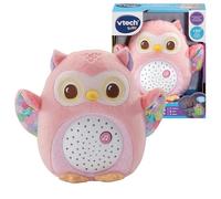 VTech - Proyector Peluche Búho estrellitas Rosa, Luz Nocturna, Música y Sonidos relajantes para calmar a tu bebé, Ayuda para Dormir, Juguete bebés recién Nacido, Versión Española