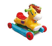 VTech P'tit Galop, Mon Pony Basculo, Portador de Bebé Escalable, Caballo Mecedor Interactivo, Juguete de Actividad y Desarrollo, Despertar Musical, Regalo Bebé a partir de 1 año - Contenido en francés