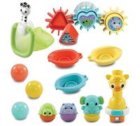 VTech Set de baño para bebé, 6 Piezas para diversión, para baño Variado en la bañera, para niños de 1 a 5 años