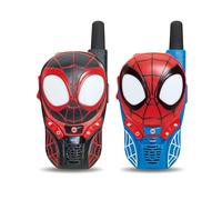 VTech Spidey y sus amigos - Talkie-Walkie Spidey/Spin - 2 Walkie Talkie - Comunicación segura, juegos y efectos luminosos - Regalo para niños de 3 años a 7 años - Contenido en francés