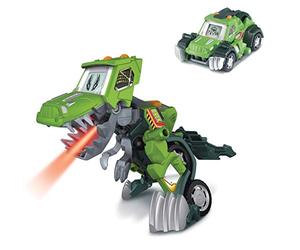 VTech Switch & Go Dinos Barro, el Tiranosaurio Rex 4x4, Dinosaurio electrónico Interactivo transformable en Coche con Voz, Funciones, más de 60 Sonidos y Frases, Color Verde (80-197222)