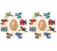 VTech - Switch&Go Dinos Surtido Huevos Sorpresa, 8 Modelos Diferentes para coleccionar, 2en1 transformable Dino-Car, Voces y Efectos Luminosos, Versión ESP (Solo se envia 1) (Paquete de 2)