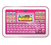 VTech - Tableta Little App para el aprendizaje, pantalla color, color rosa, versión francesa