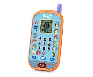 VTech - Teléfono de Actividades de Bluey, Smartphone Educativo, Aprende números, cálculo, lógica y memorización, Juguete para niños +3 años, Versión ESP (80-554622)